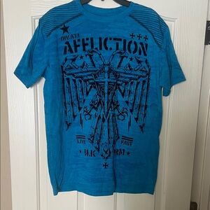 Affliction Teal Graphic Men's Tee